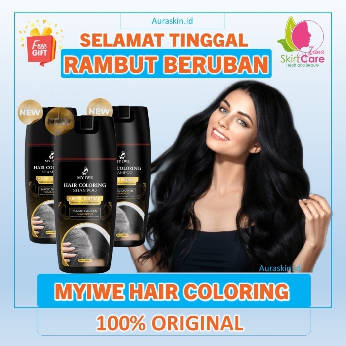 Promo Shampoo Uban Shampo Myiwe Penghitam Rambut Beruban Penghilang Uban Permanen Asli Original