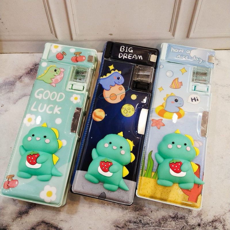 

TEMPAT PINSIL MAGNET 3D 551-3 MOTIF DINO//KOTAK PENSIL MAGNET