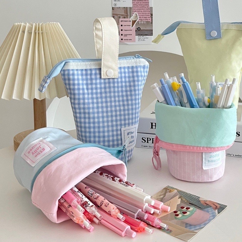 

Bibimcat - Maru Pencil Pouch Multi Fungsi / Tempat Pensil Kain Lucu Storage Organizer Pouch Aesthetic