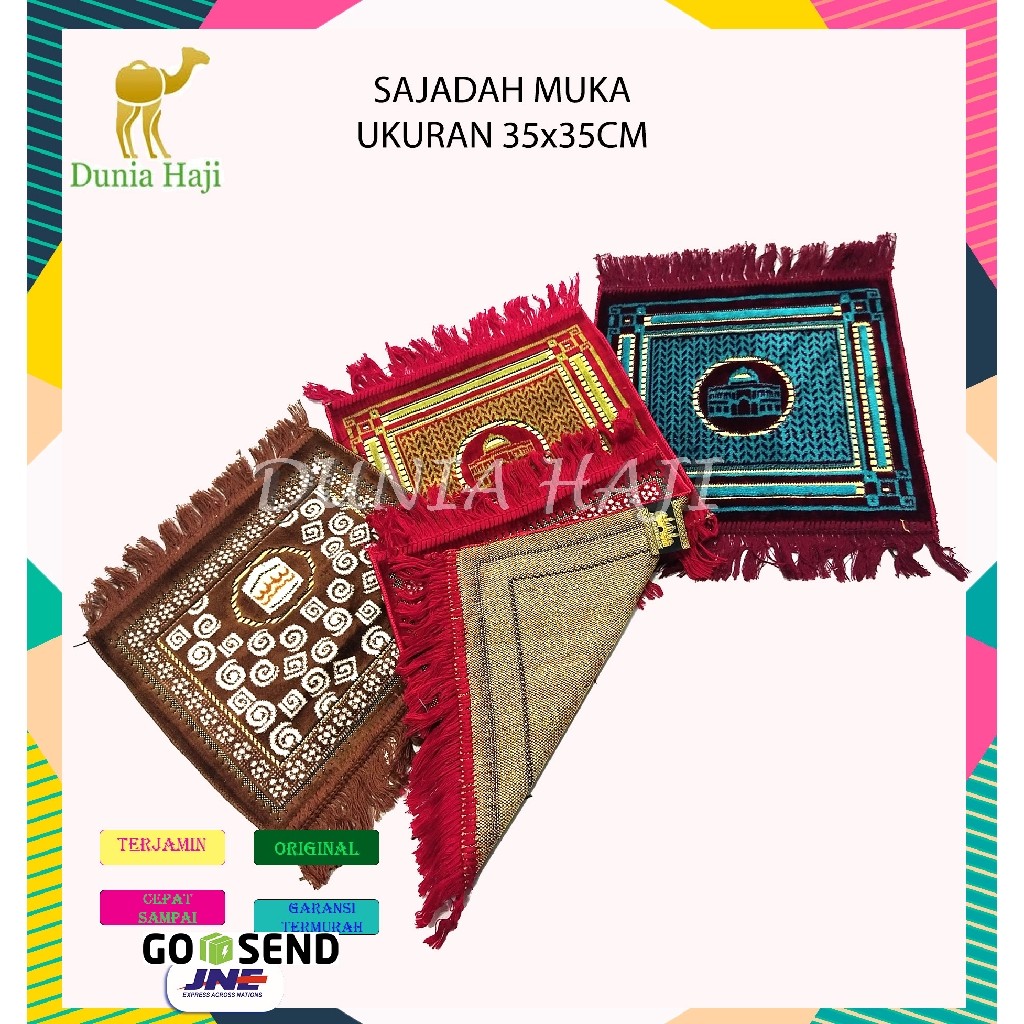 

SAJADAH KEPALA AR RAHMAN UK. 35X35 KECIL / ANAK BULU TURKI TURKIYE MUKA OLEH OLEH HAJI UMROH