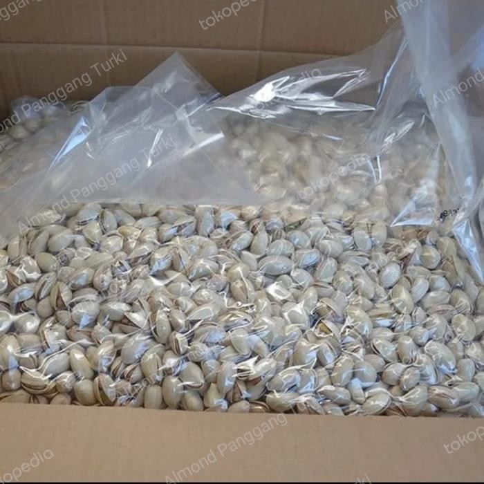 

Kacang Pistachio 1 dus (10 kg) Roasted Pistachio Panggang / Murah Terlaris