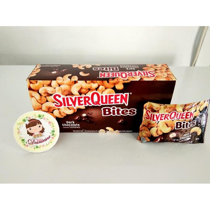 

1kg coklat Silverqueen dark cashew bites Terlaris