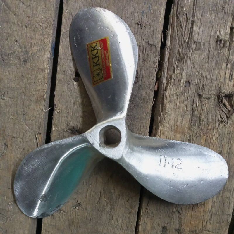 kipas perahu propeller baling-baling perahu kapal daun 3 alumunium