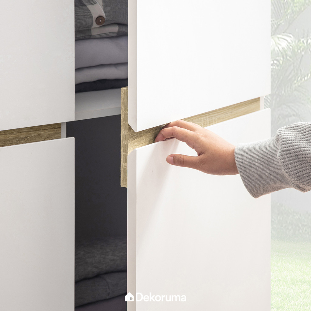 Dekoruma Lemari Pakaian 3 Pintu / Wardrobe - Cubic LUNA MILANO LP 3P