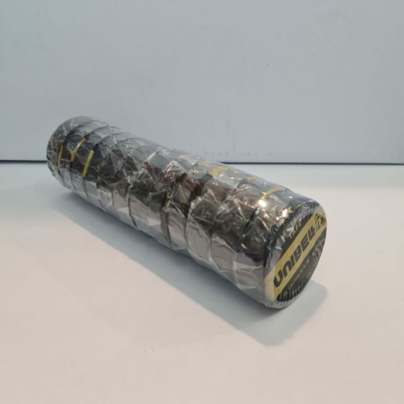 

JH8 Isolasi Listrik Hitam Unibel Roll / 12 Roll bulat