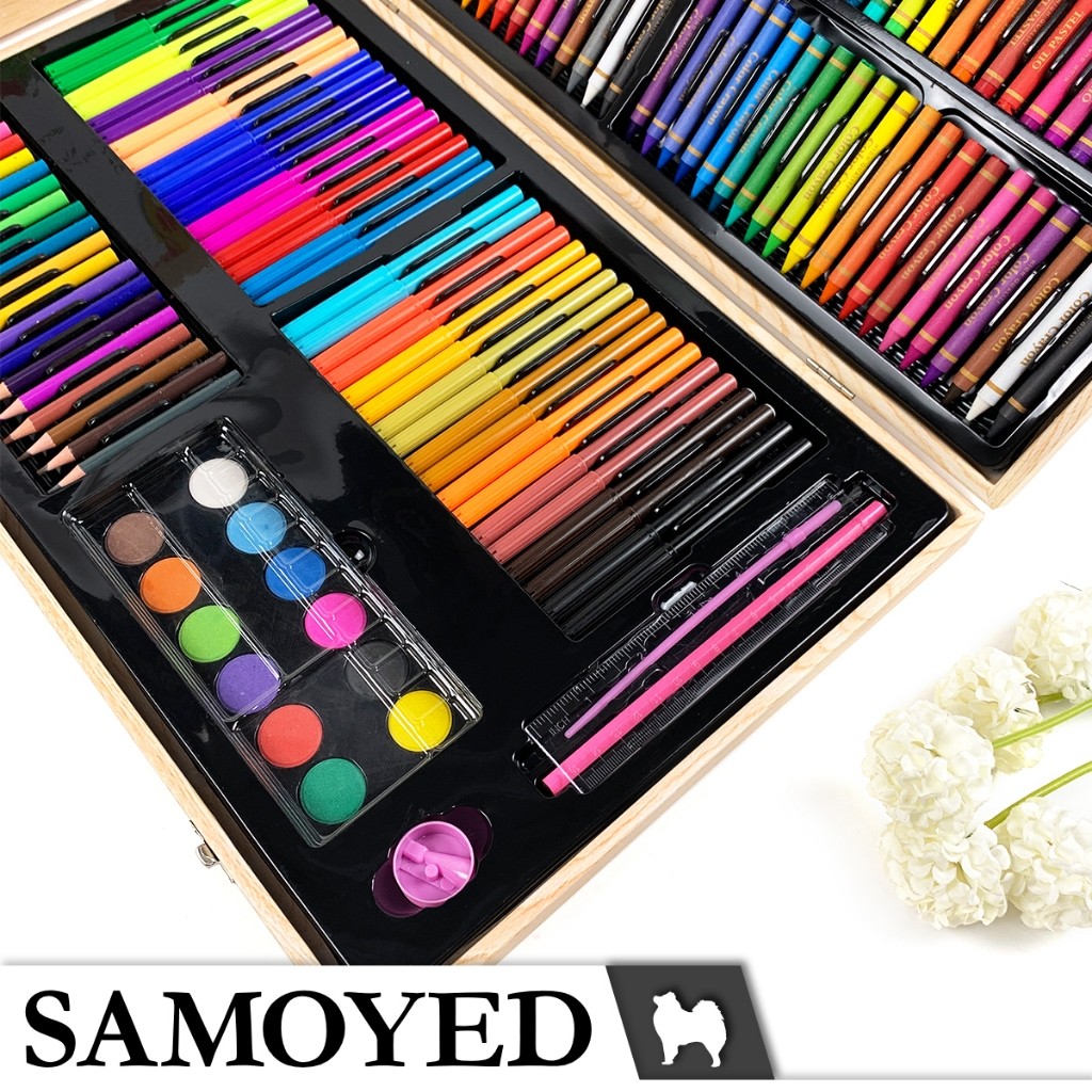 

[READY] SAMOYED INSS-180 Peralatan Gambar Warna Lukis / Krayon / Spidol / Pensil Warna / Cat Air