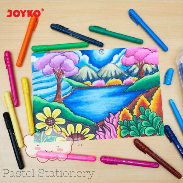 

[READY] Silky Crayon 48 Colors - Krayon Halus Joyko SLC-A-48 Warna