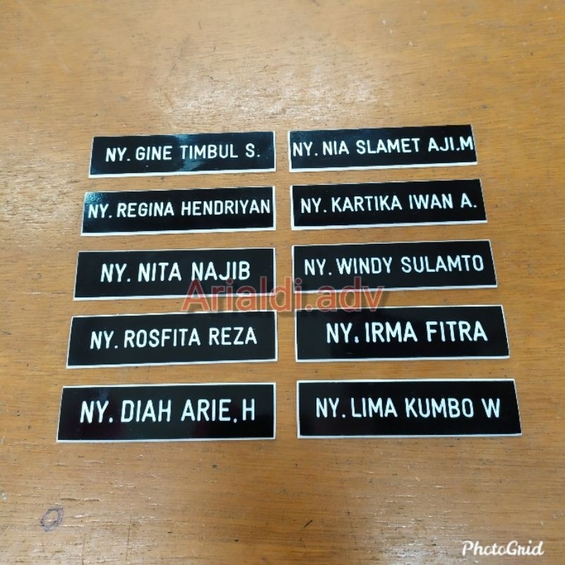

JH8 satu set papan nama & pin BHAYANGKARI name tag bhayangkari peniti
