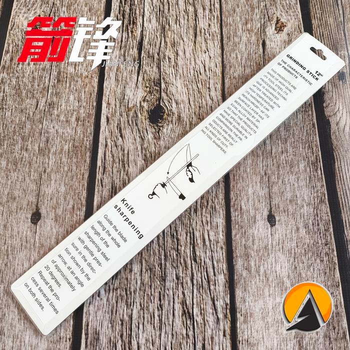 (Expert) Pengasah pisau Sharpening steel Jianfeng Original Oval 12 inch