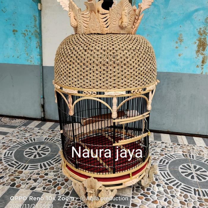 Amour Petshop Sangkar Perkutut Rajut Mahkota Merak Mataram