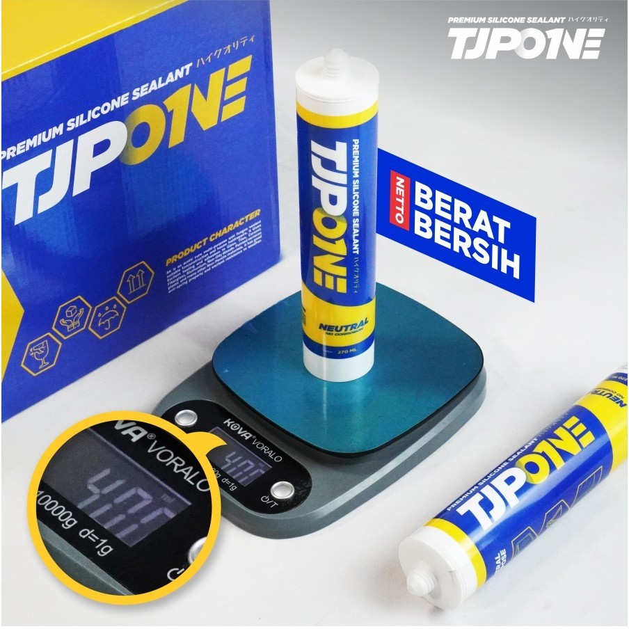 

JH8 lem botol silicone sealant TJP Netral / lem kaca silen aquarium aluminium akrilik