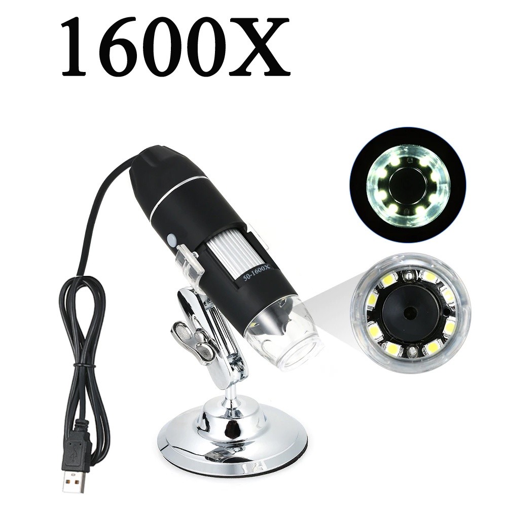 

JH8 Microscope Mikroskop USB Digital Zoom Magnifier Monokuler Kamera Pembesar Elektronik Endoscope