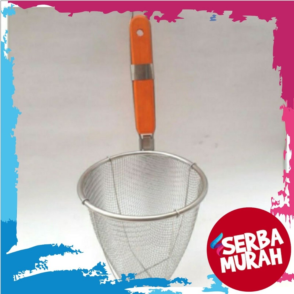 Saringan Stainless Estetik Penggorengan Kain Halus Minyak Goreng Teh L9F4 Santan Jumbo Mpasi Multifu