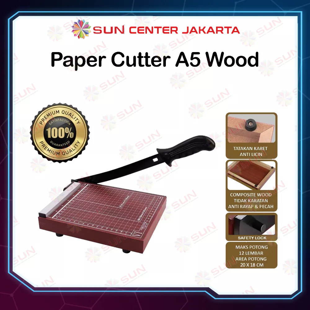 

JH8 Paper Cutter Mini A5 ( Alat Potong Kertas / Mesin Pemotong Kertas HVS, Sticker, Dos, PVC ID