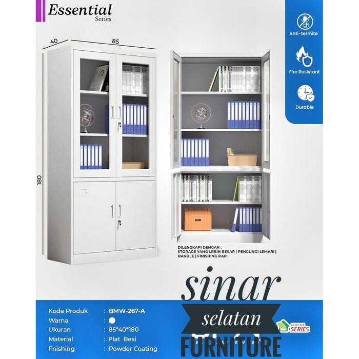LEMARI BUKU BESI NEAT BOOKCASE