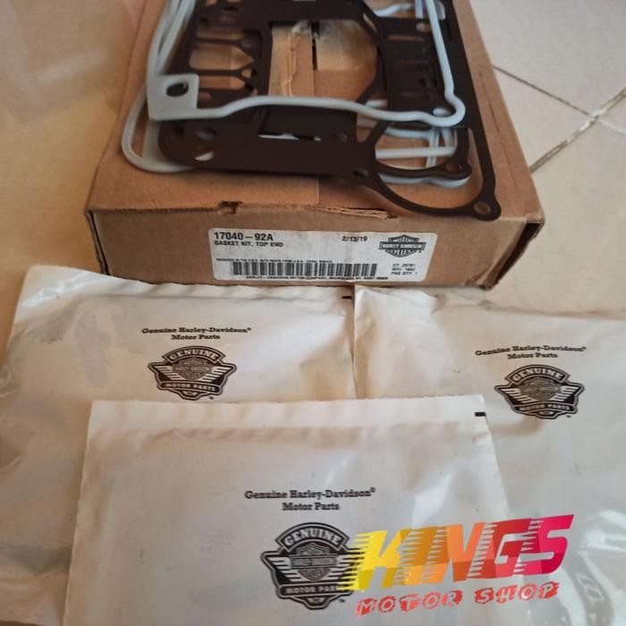 GASKET KIT TOP END GENUINE PART HARLEY DAVIDSON 17040-92A ORIGINAL USA