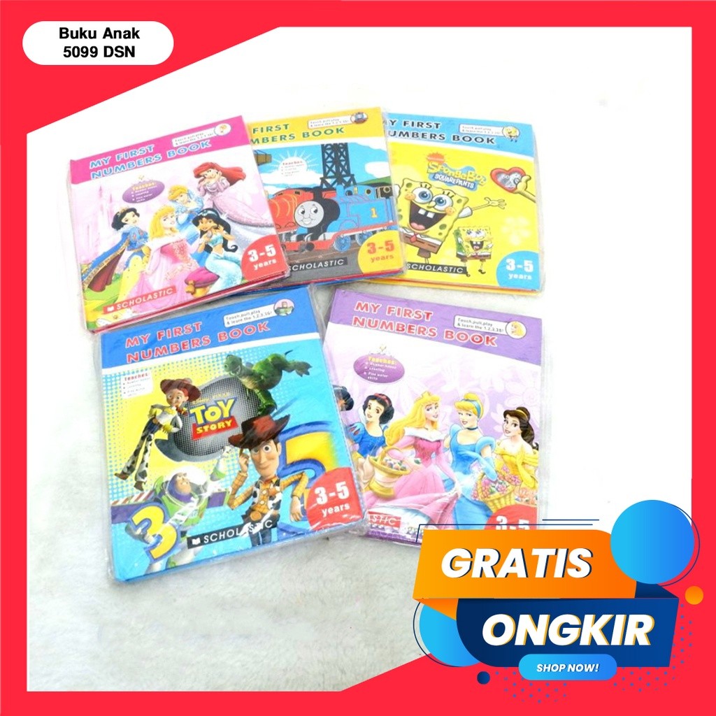 

Baby'S First Number/Buku Anak/Buku Edukasi/Mengenal Angka/Pop Up Book/My First Number Book 5099 Dsn / Kerajaan Alat Tulis