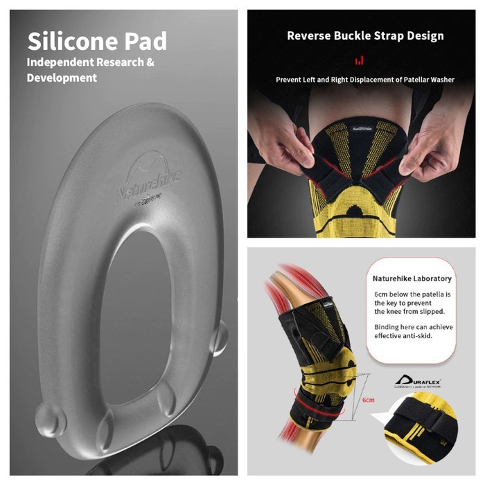 (Expert) Pelindung Lutut Naturehike NH20HJ005 Kneepad Support