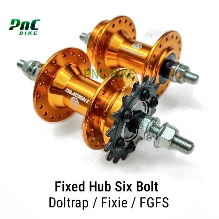 (Expert) Hub Fixie Doltrap Sepeda Fixed Gear Free Style tipe Six Bolt