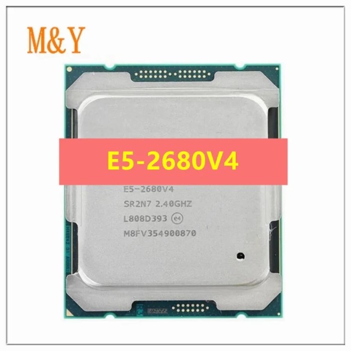 Original E5 2680V4 CPU Processor Xeon E5-2680V4 CPU 2.40GHz 14-Core