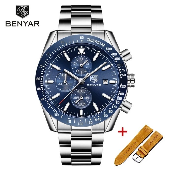 New BENYAR Wristwatch Mens 2023 Quartz Chronograph Mens Watches Top