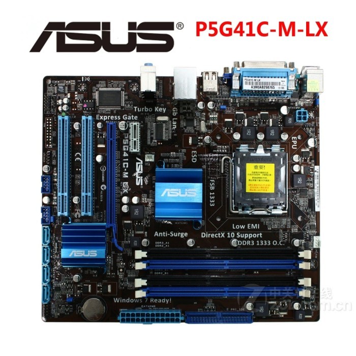 P5G41C-M LX Motherboard 1066MHz 2 x DDR2 DDR3 8GB LGA 775 G41 P5G41CM