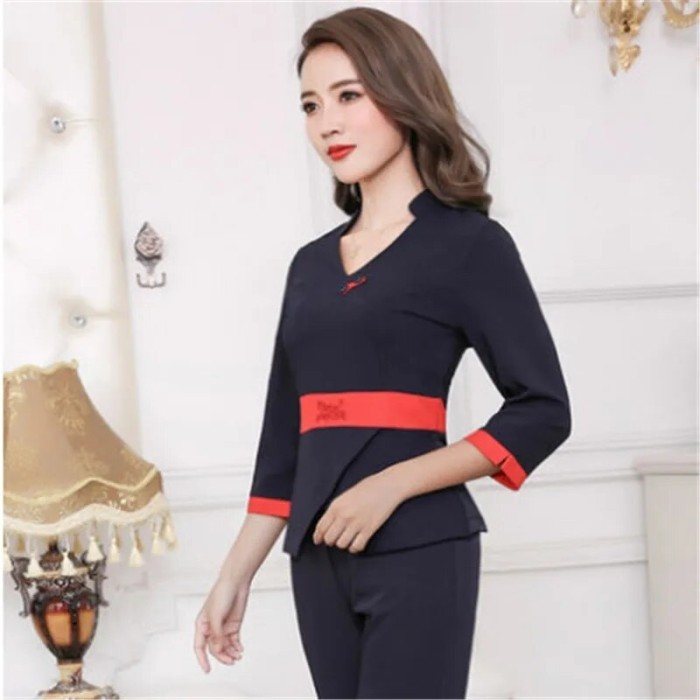 SPA Workwear Overalls Spring / autumn Massage Work Uniform Sets