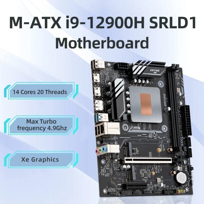 ERYING DIY Gaming PC Motherboard with Onboard CPU Core Interposer Kit