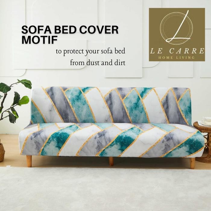 (Sarung Sofa Bed) Elastic Vintage Sofa Bed Cover Penutup Sofa Bed Sarung Sofa Bed