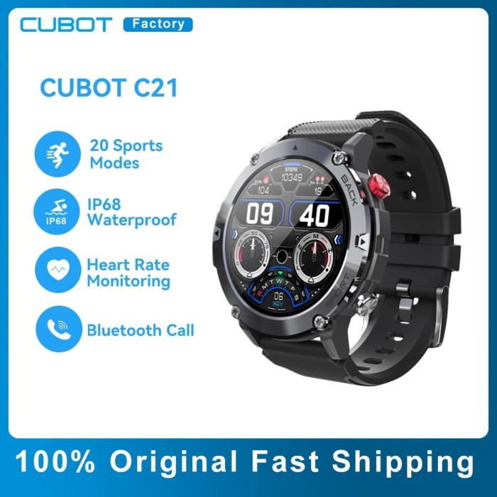 CUBOT C21 Smart Watch 1.32" Screen 300mAh Battery Bluetooth Call IP68
