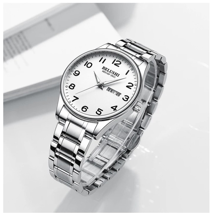 UTHAI Elderly Watch Men's Quartz Watch Waterproof Calendar Glow Clock