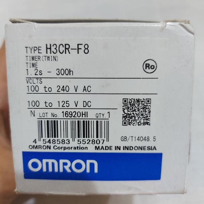 OMRON H3CR-F8 TIMER TWIN OMRON TERMURAH