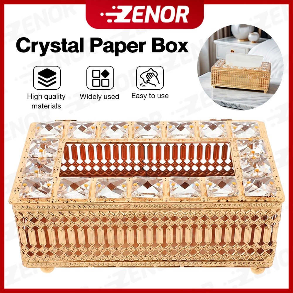Kotak Tisu Kristal Kaca Mewah/Kotak Tisu Emas Mewah Dan CantikBox Tissue / Kotak Tisu Emas Mewah Dan