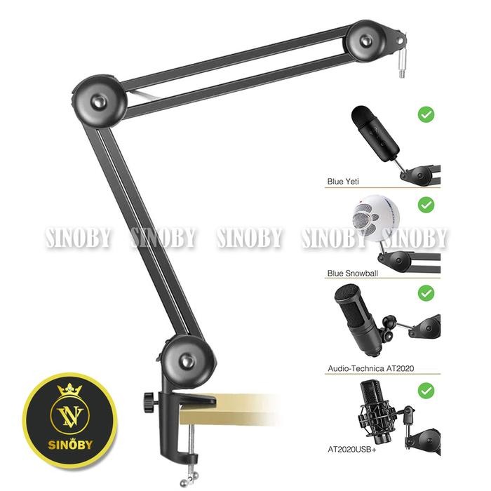 Costa CS-M46 Stand Microphone Boom Arm Stand Mic Heavy Duty Adjustable