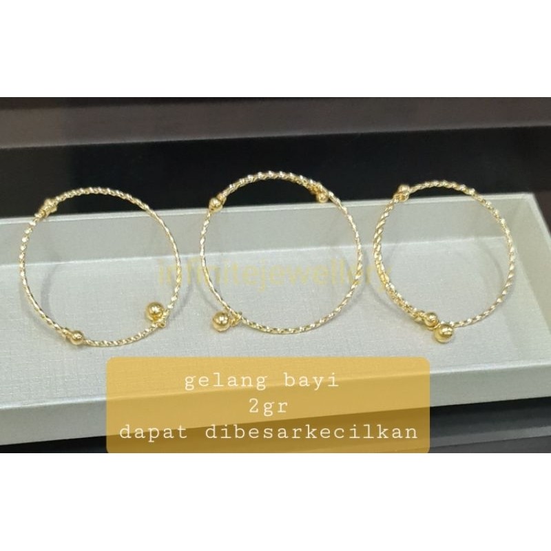 Gelang Bayi Bangle Ulir Mas Muda