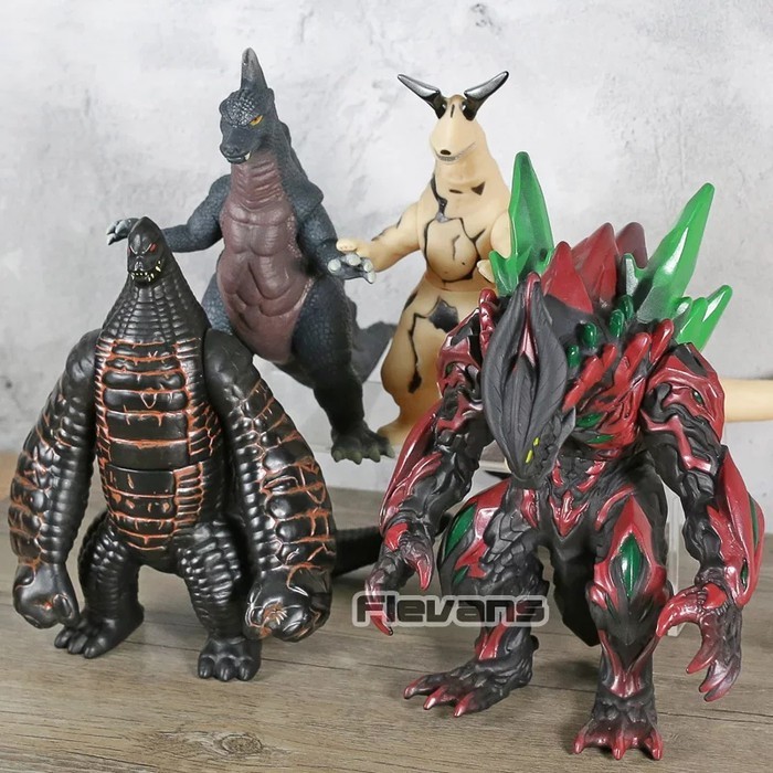 Mainan Kaiju Ultraman Action Red King Eleking Zeppandon