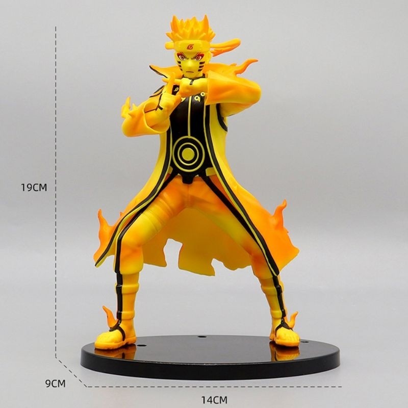 Mainan Action Naruto Shippuden Uzumaki Naruto Kyubi Bijuu Kurama Sage mode
