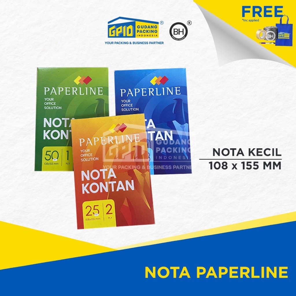 

(/) PAPER- Buku Nota Kontan Kecil Rangkap (1/ 2/ 3) Ply
