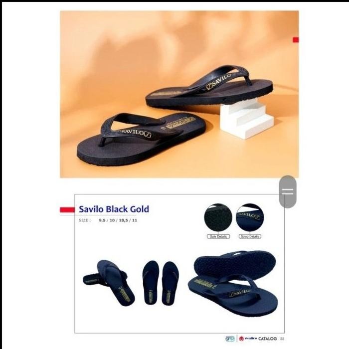 SANDAL JEPIT SWALLOW BLACK GOLD