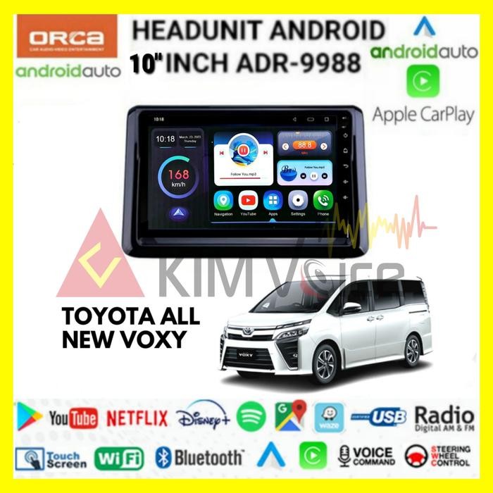Head unit Android Orca 10 inch OEM Voxy Voice Command TERLARIS