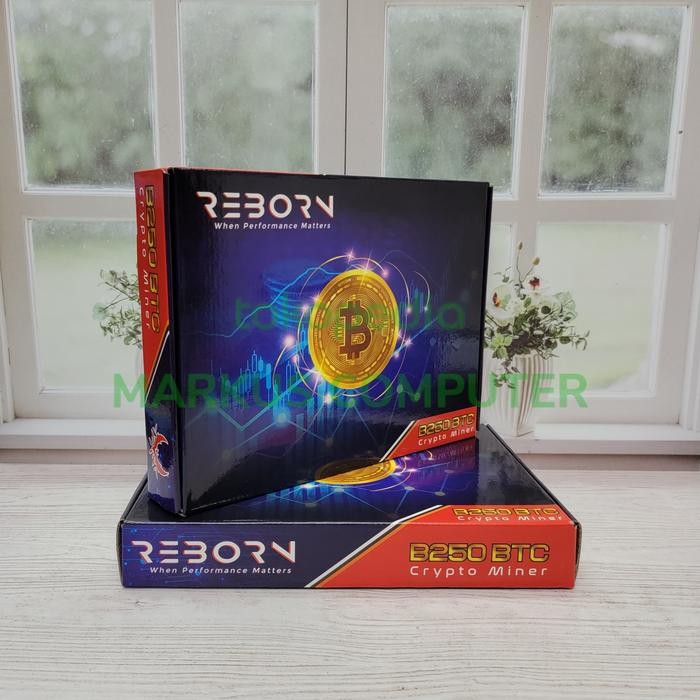 MOTHERBOARD MINING B250 BTC-12P SOCKET 1151 DDR4 GARANSI 1TAHUN REBORN TERLARIS
