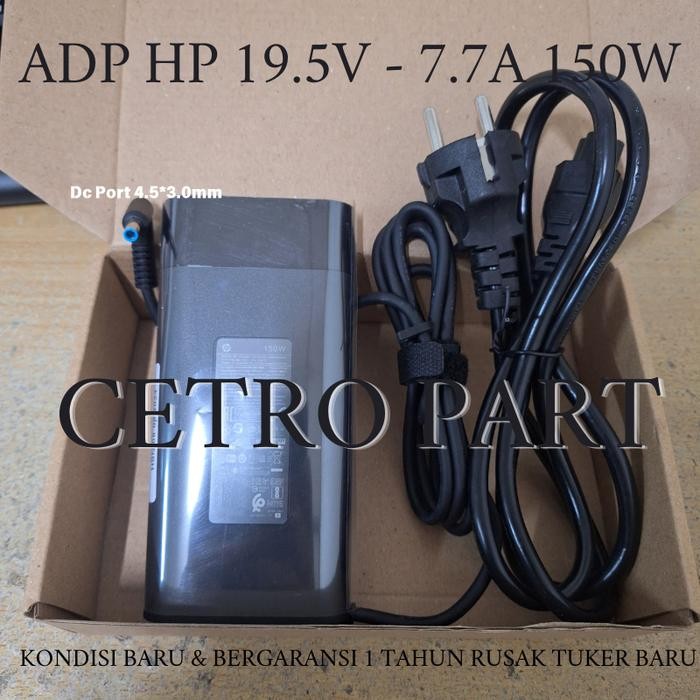 ADAPTOR CHARGER LAPTOP HP 150WATT FOR ZBOOK 15 SERIES G3 G4 ZBOOK STUDIO G3 G4 -CETRO PART