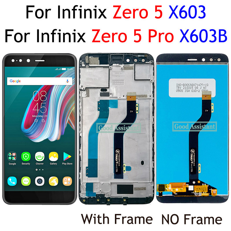 Black 5.98" For Infinix Zero 5 Zero 5 Pro X603 X603B LCD Display Touch Screen Digitizer Panel Assemb