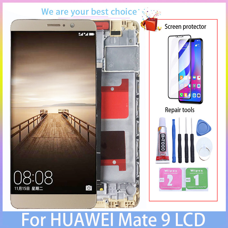 5.9" AAA Quality LCD For HUAWEI Mate 9 Display Touch Screen Digitizer Assembly With Frame Replacemen