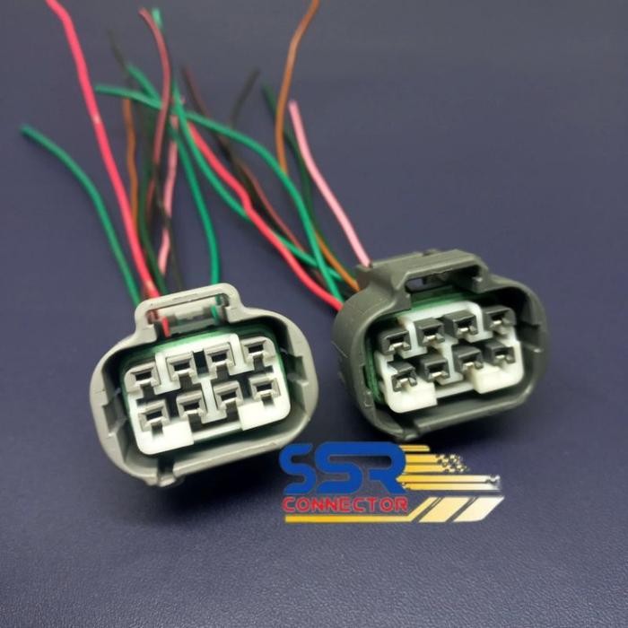 PREMIUM SOCKET SOKET HEADLAMP LAMPU DEPAN PIN 8 LED TOYOTA INNOVA VENTURER FORTUNER VRZ GR SRZ