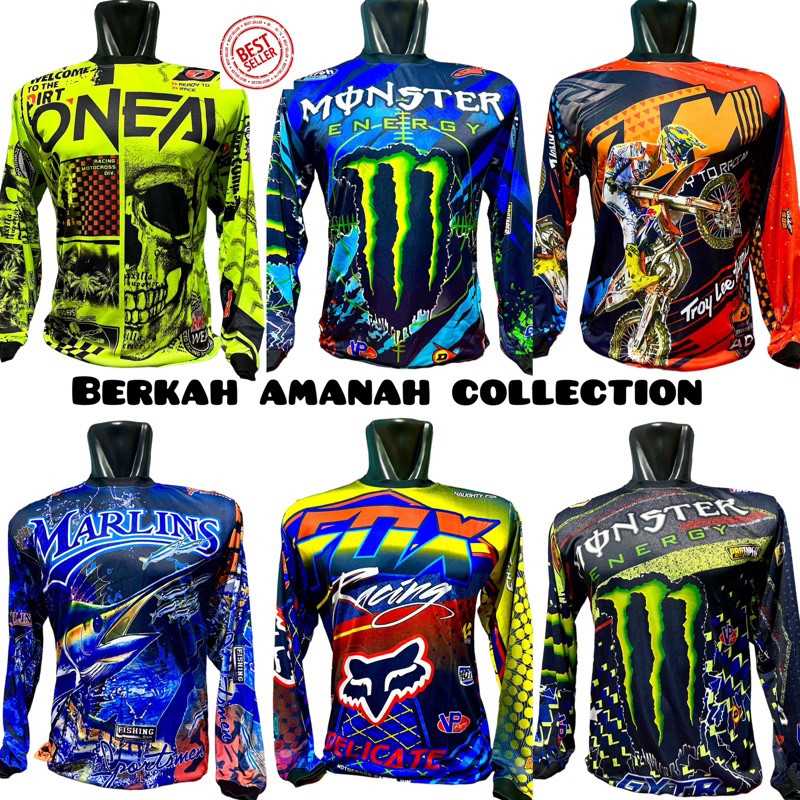 Baju Balap Dewasa/ Atasan Balap Dewasa/ Baju Trail Motorcross/ Baju Balap Motor/ Atasan Trail
