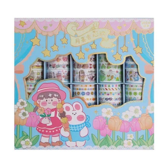 

[SALE] 1 KOTAK WASHI TAPE ISI 100 PCS