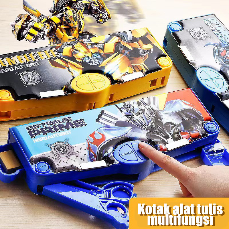 

Tempat Pensil Laki Laki Multifungsi Kotak Pensil Kotak Pensil Rautan Pencil Case Dua Lapis