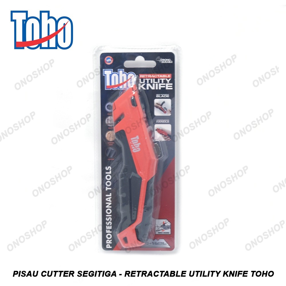 

Pisau Cutter Segitiga - Retractable Utility Knife Toho