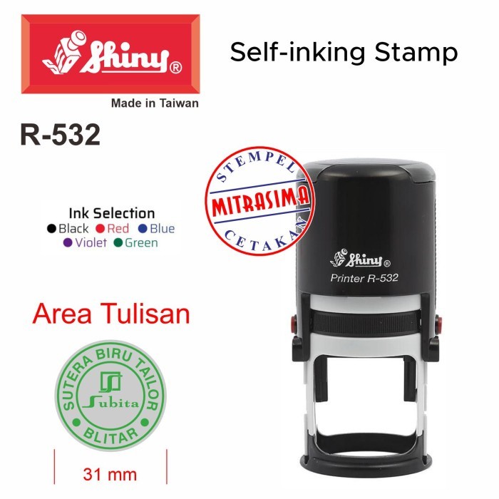 

Stempel Shiny R-532 ( Shiny bentuk bulat R532 Tipe R 532 )